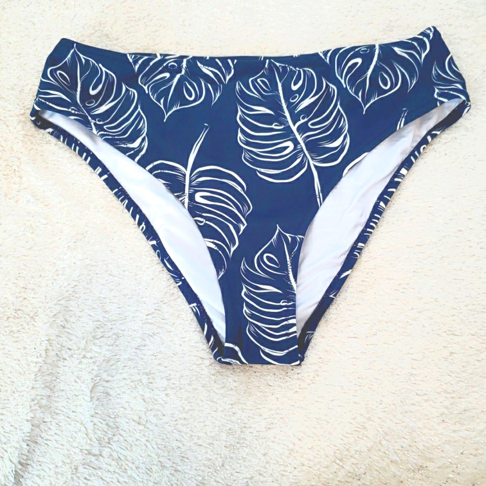 Cupshe Leaves Print Bikini Bottom
